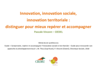 Séminaire sur le thème de l'Innovation. CIEDEL